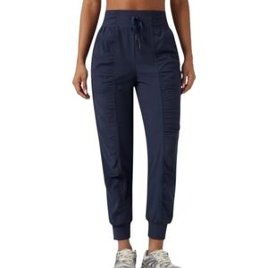 Halara High Waisted Drawstring Ruched Tapered Quick Dry Cool Touch Dance Joggers